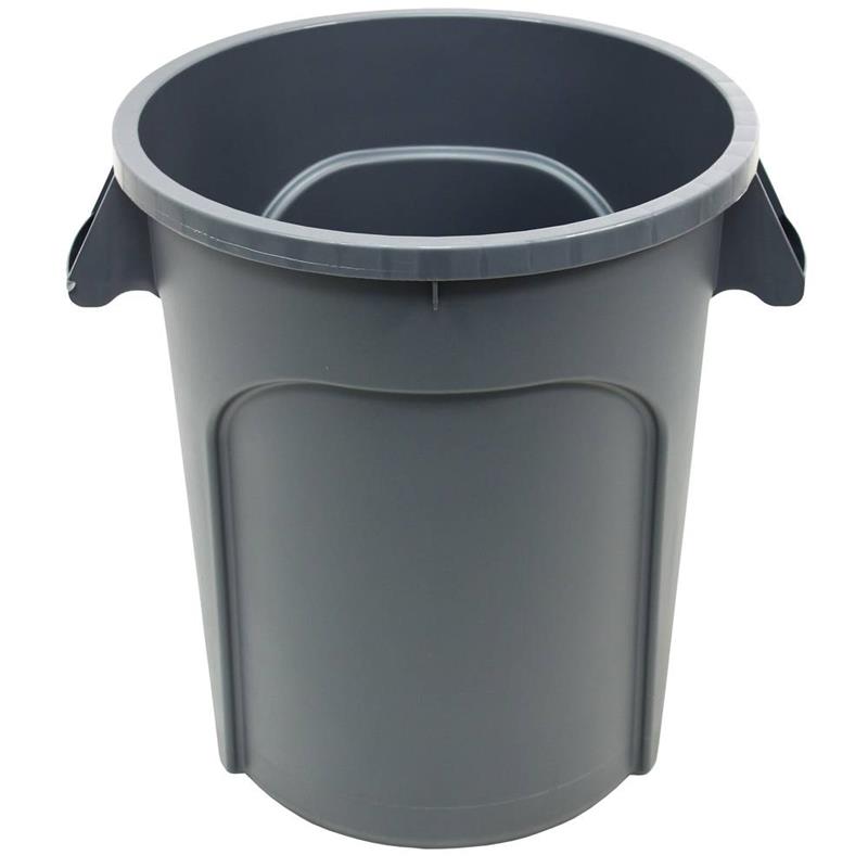 GATOR ROUND CONTAINER 20 GAL GRAY - Trash Cans